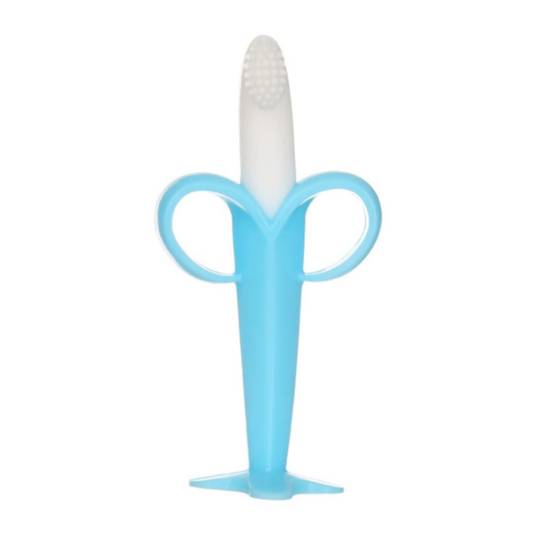 Banana Baby Toothbrush Self Soothing Pain Relief Soft Baby Teething Toys Training Toothbrush for Babies Toddlers Infants Molar Teether