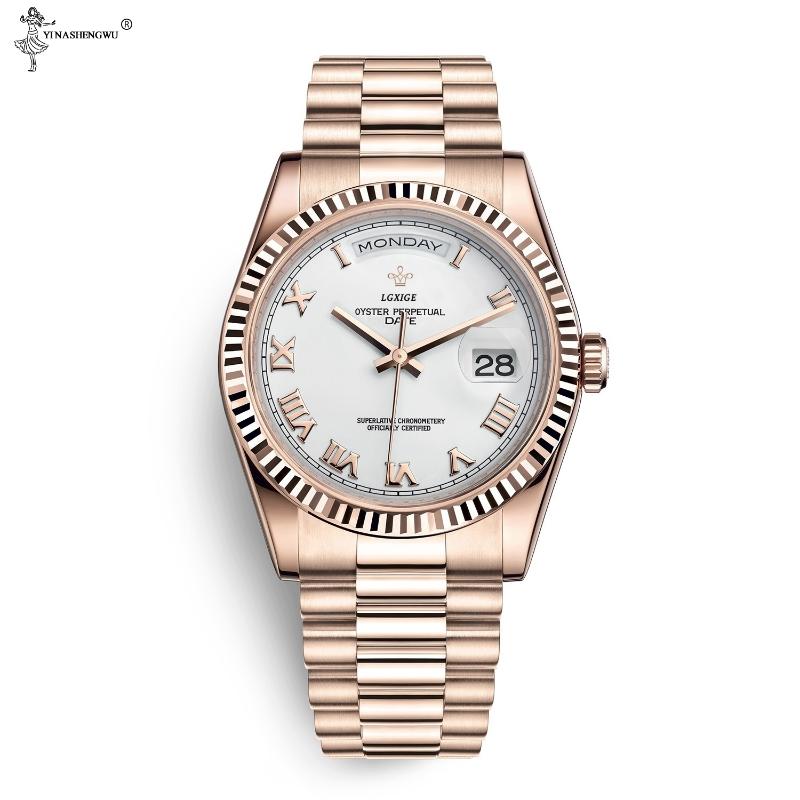 Wristwatches 2021 Luxury Top Brand Watch Men Roman Scale Men's Wrist Waterproof Japan Quartz Day Date For Jewelry Reloj, Rosegold coffe
Wristwatches 2021 Luxury Top Brand Watch Men Roman Scale Men's Wrist Waterproof Japan Quartz Day Date For Jewelry Reloj, Rosegold coffe