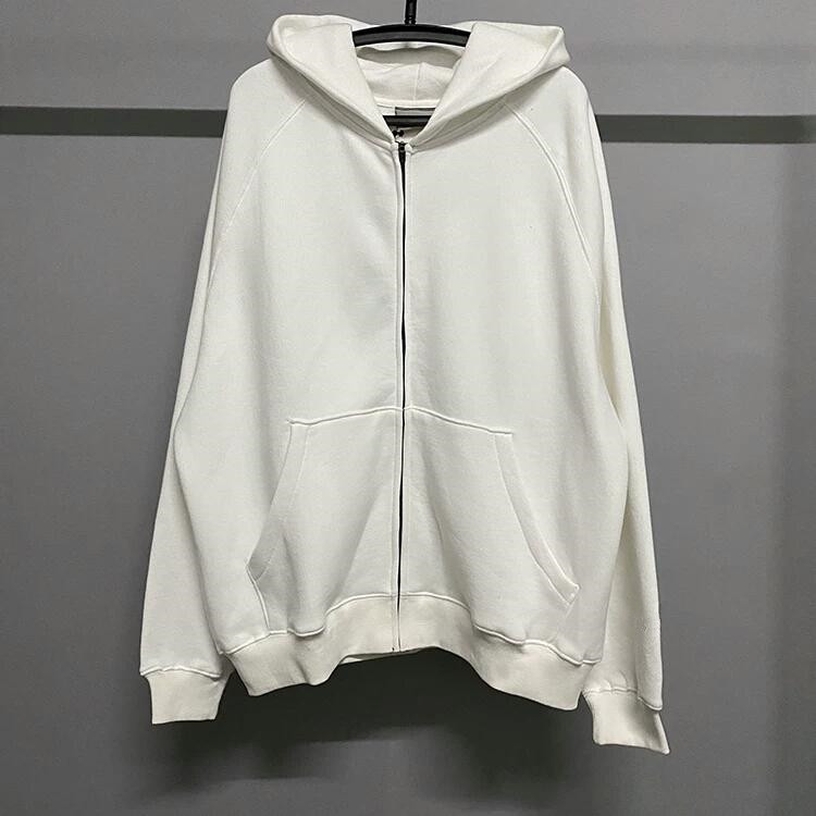 Autumn Winter Hooded Sweatshirt Europe Oversize Coffee Matcha Green Reflective Hoodie Skateboard Hoody Fleece