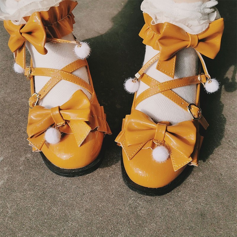 Sweet Student Cosplay Kawaii Girl Tea Beautiful Japanese Bow Party Anime Lolita Shoes Harujuku Women's Heels Medium Three Inches Etiz
Sweet Student Cosplay Kawaii Girl Tea Beautiful Japanese Bow Party Anime Lolita Shoes Harujuku Women's Heels Medium Three Inches Etiz