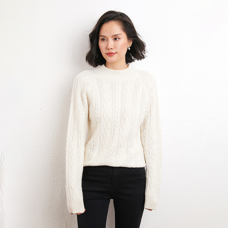 2021 New O-neck Knitting Jumper Long Sleeve Women Thickening Women's Warm 100% Cashmere Autumn Winter Sweater Female Le3y, Milky white
2021 New O-neck Knitting Jumper Long Sleeve Women Thickening Women's Warm 100% Cashmere Autumn Winter Sweater Female Le3y, Milky white