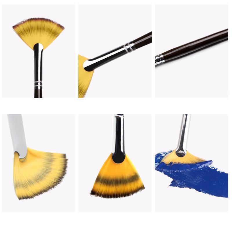 Gift Sets 6pcs Sector Shape Nylon Paint Brush Artist Drawing Art Supplies Painting Brushes Oil
Gift Sets 6pcs Sector Shape Nylon Paint Brush Artist Drawing Art Supplies Painting Brushes Oil