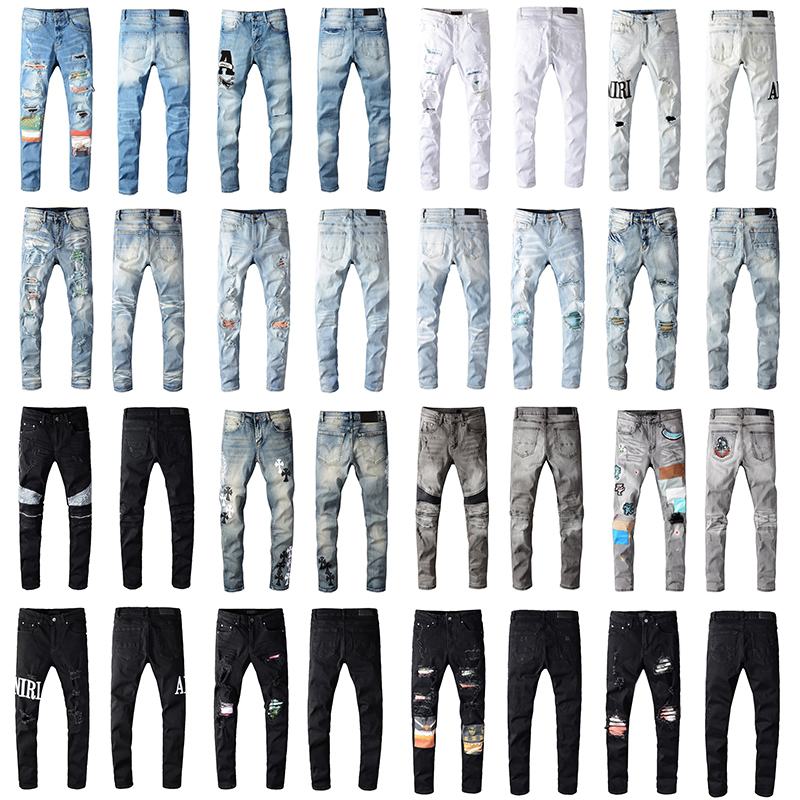 Designer Mens Jeans Amiry Motocycle Rock Revival Skinny Luxury Denim Jean Men Brand Fashion Streetwear Biker Famous Man Hip Hop Slim Fit Bla, Blue
Designer Mens Jeans Amiry Motocycle Rock Revival Skinny Luxury Denim Jean Men Brand Fashion Streetwear Biker Famous Man Hip Hop Slim Fit Bla, Blue