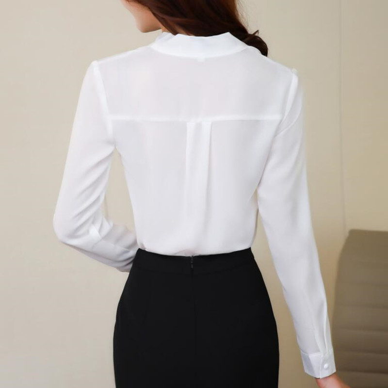 Naviu New Fashion Women Tops and Blouses Office Lady Long Sleeve Shirt Formal Clothes High Quality Plus Size Blusas 210225