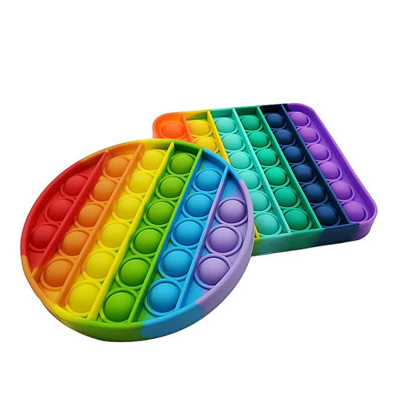 Rainbow Fidget Pop It Toys Sensory Push Pop Bubble Toy Autism Special Needs Anxiety Stress Reliever for Students Office Workers WWA118
Rainbow Fidget Pop It Toys Sensory Push Pop Bubble Toy Autism Special Needs Anxiety Stress Reliever for Students Office Workers WWA118