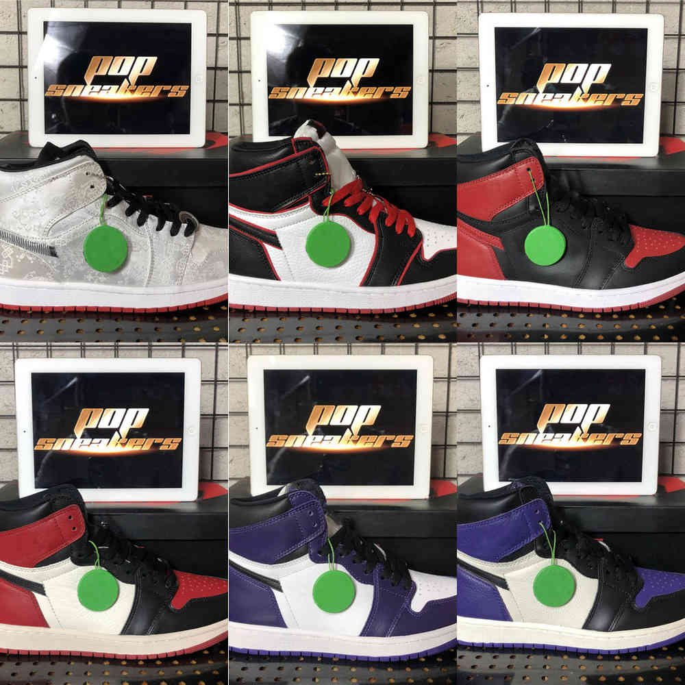 2020 New Arrival jumpman 1 1s High Travis Scotts Fearless Obsidian UNC Mens Women Basketball shoes Banned Bred Toe Chicago Men Sport ShoesNPWW, Color1
2020 New Arrival jumpman 1 1s High Travis Scotts Fearless Obsidian UNC Mens Women Basketball shoes Banned Bred Toe Chicago Men Sport ShoesNPWW, Color1