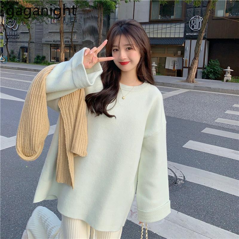 Women's Sweaters Gaganight Women Light Green Thick Sweater 2021 Autumn Winter Outer Wear Korean Gentle Wind O-neck Mid-length Female Pullove, Apricot
Women's Sweaters Gaganight Women Light Green Thick Sweater 2021 Autumn Winter Outer Wear Korean Gentle Wind O-neck Mid-length Female Pullove, Apricot