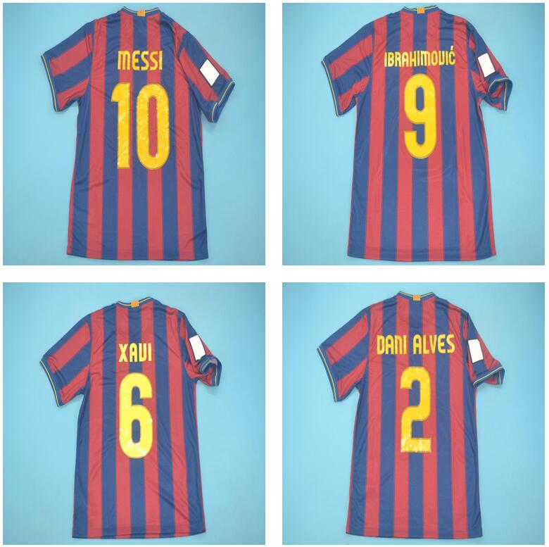 2009 2010 Retro soccer jersey #10 MESSI #9 Ibrahimovic Pedro home classic vintage football shirt Henry Camiseta de futbol 09 10 DHRTSMCKMH
2009 2010 Retro soccer jersey #10 MESSI #9 Ibrahimovic Pedro home classic vintage football shirt Henry Camiseta de futbol 09 10 DHRTSMCKMH