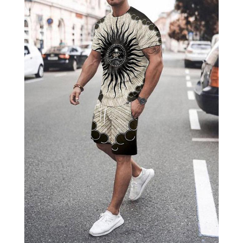 Big eyes mens sports suit short-sleeved T-shirt with shorts comfortable breathable and dry daily leisure Workout, White
Big eyes mens sports suit short-sleeved T-shirt with shorts comfortable breathable and dry daily leisure Workout, White