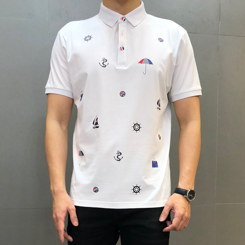 2021 New Brand Polo Shirt Men's Summer Short Sleeve Classic Homme Clothing Casual Cotton Luxury Designer Slim Print Fashion Tops Fwgi, Gray 
2021 New Brand Polo Shirt Men's Summer Short Sleeve Classic Homme Clothing Casual Cotton Luxury Designer Slim Print Fashion Tops Fwgi, Gray
