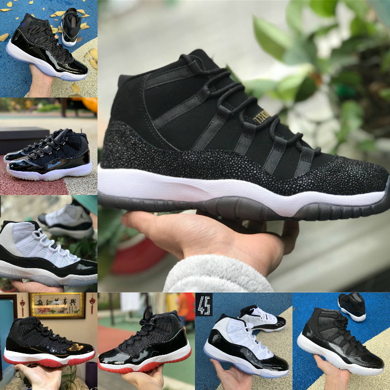 New Bred 11s 11 Men Women Basketball Shoes Jubilee Space Jam Concord Cap And Gown Concord 45 Designers Shoes Sport Trainers F55, Y0031
New Bred 11s 11 Men Women Basketball Shoes Jubilee Space Jam Concord Cap And Gown Concord 45 Designers Shoes Sport Trainers F55, Y0031