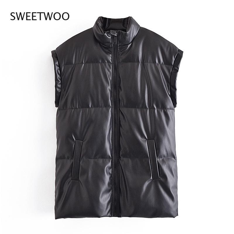 Women's Vests Street Style Fashion Pu Coat, Sleeveless Straight Clip Cotton Warm Vest, Spring Stand Collar Vest, Black;white
Women's Vests Street Style Fashion Pu Coat, Sleeveless Straight Clip Cotton Warm Vest, Spring Stand Collar Vest, Black;white