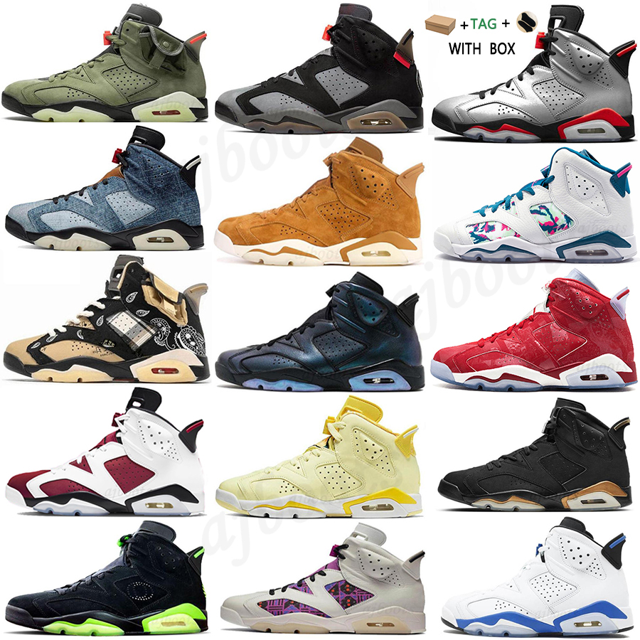 2021 6 6s Jumpman Men Infrared Reflective Basketball Shoes Travis Cactus Carmine Jack Pink VI Singles PE Hare Womens Sneakers Trainers #558, Box
2021 6 6s Jumpman Men Infrared Reflective Basketball Shoes Travis Cactus Carmine Jack Pink VI Singles PE Hare Womens Sneakers Trainers #558, Box