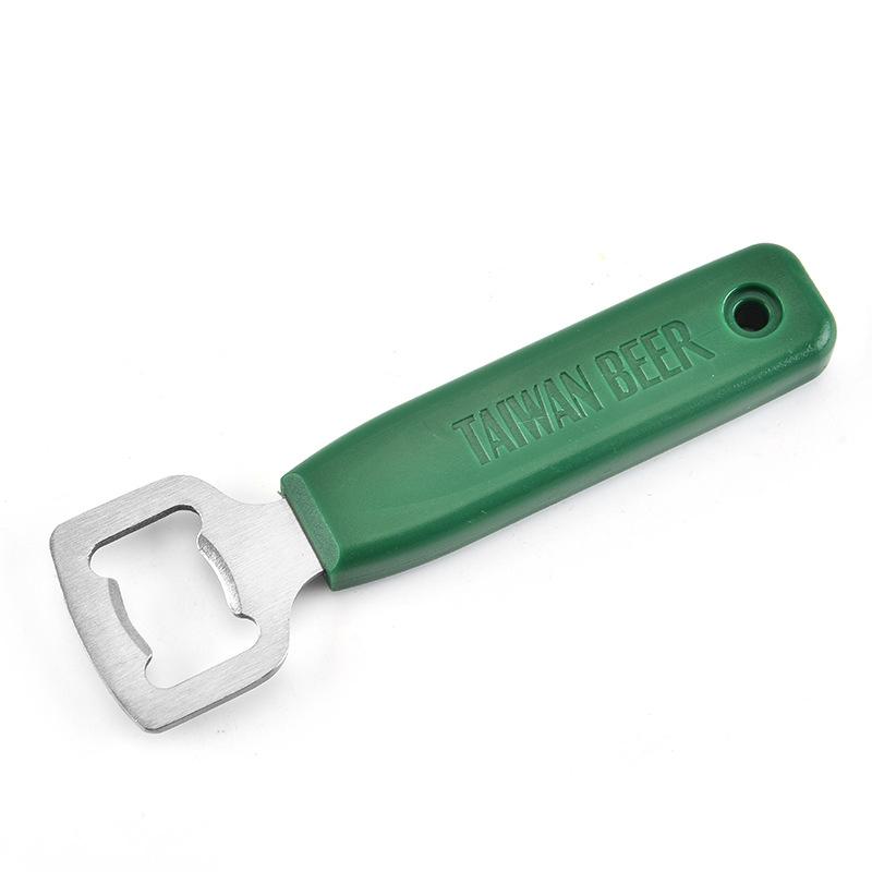 2021Stainless Steel Portable Green Creative Special Shape Flat Handle Corkscrew Bottle Opener Kitchen Supplies Free shipping
