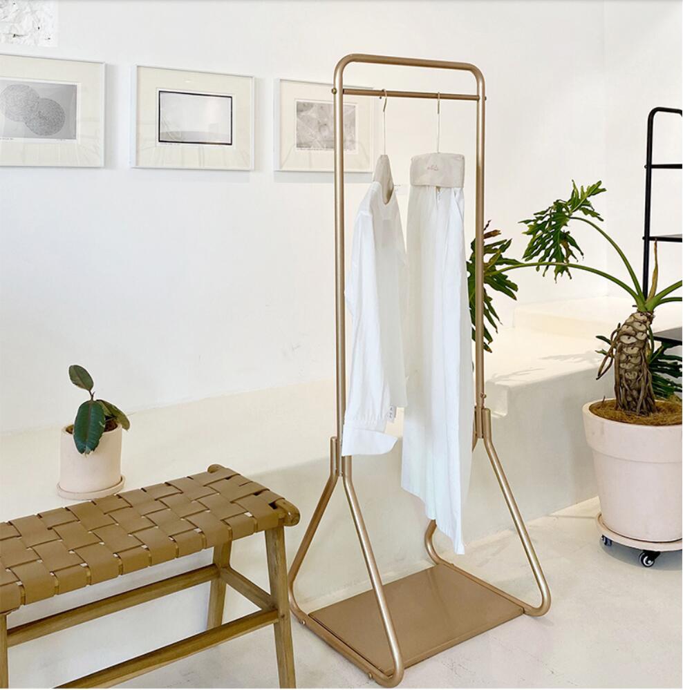 Bedroom clothes rack Landing Hotel cloth Storage Holders Nordic bathroom hanging clothing shelf land household small racks simple