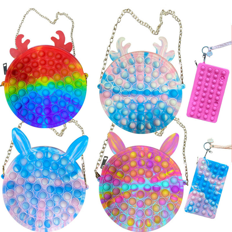 Silicone Purse Push Bubbles Simple Dimple Stationary Bag Shoulder Bags Sensory Handbag Fidget Toys Kids Girls Gift
Silicone Purse Push Bubbles Simple Dimple Stationary Bag Shoulder Bags Sensory Handbag Fidget Toys Kids Girls Gift