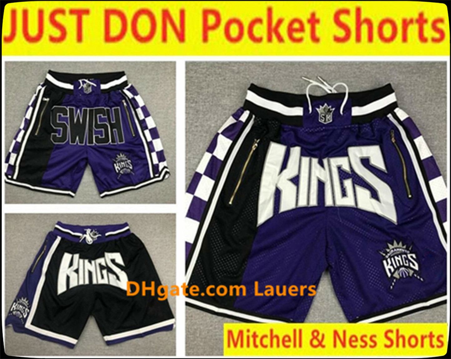 Vintage Men New Sacramento Kings Just Don Pocket Shorts Williams Bibby Webber Big Face Stitched Breathable Basketball Classic Shorts, Black
Vintage Men New Sacramento Kings Just Don Pocket Shorts Williams Bibby Webber Big Face Stitched Breathable Basketball Classic Shorts, Black