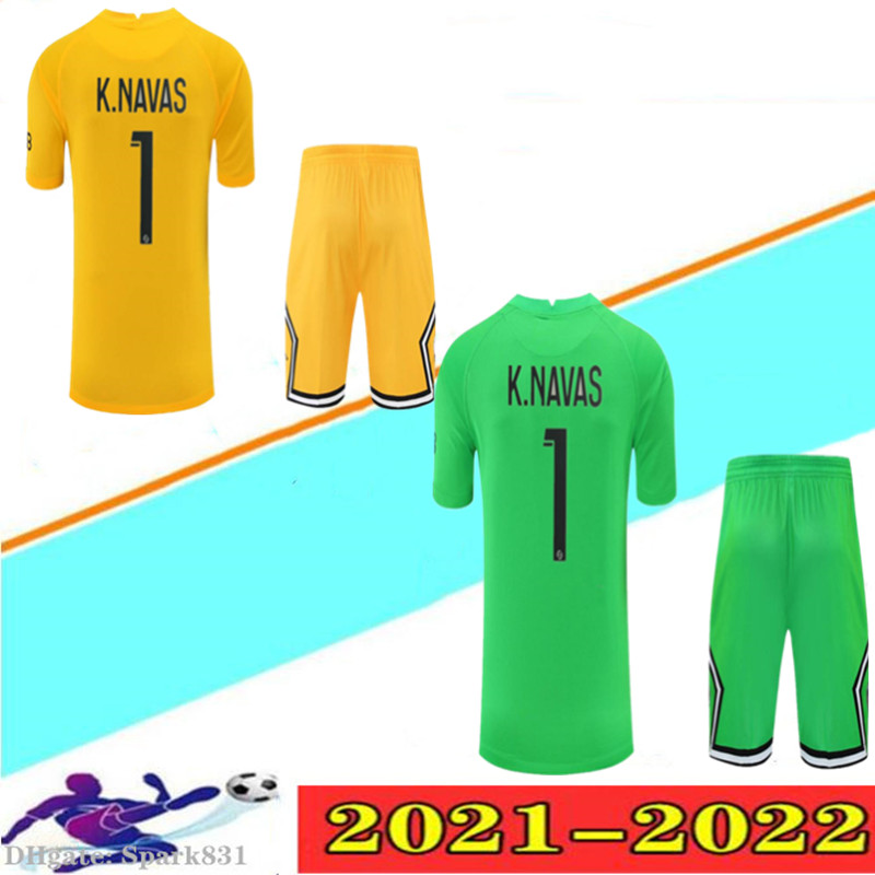 21 22Paris Goalkeeper soccer jerseys set GK 2021 2022 PSGGK 1 K.NAVAS Jersey 50 Donnarumma Football Shirt kit, Black;yellow
21 22Paris Goalkeeper soccer jerseys set GK 2021 2022 PSGGK 1 K.NAVAS Jersey 50 Donnarumma Football Shirt kit, Black;yellow