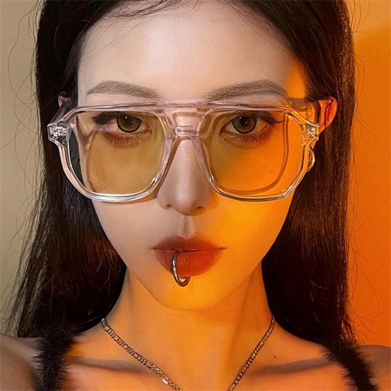Sunglasses Vintage Oversized Square Transparent Yellow Women Fashion Designer Sun Glasses Men UV400 Shades Oculos
Sunglasses Vintage Oversized Square Transparent Yellow Women Fashion Designer Sun Glasses Men UV400 Shades Oculos