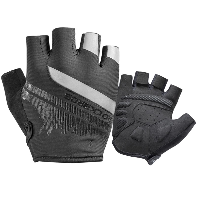 ROCKBROS Men Women Half Finger Anti-slip Riding Bicycle Reflective Gloves Summer Sports Cycling Gloves Bike Accessories, Black
ROCKBROS Men Women Half Finger Anti-slip Riding Bicycle Reflective Gloves Summer Sports Cycling Gloves Bike Accessories, Black