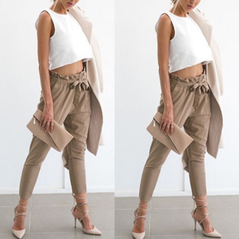 Women High Waist Harem Pants Womens Spring Summer Style Long Office Lady Bow Drawstring Pockets Casual Trousers Plus Sizes, Black
Women High Waist Harem Pants Womens Spring Summer Style Long Office Lady Bow Drawstring Pockets Casual Trousers Plus Sizes, Black