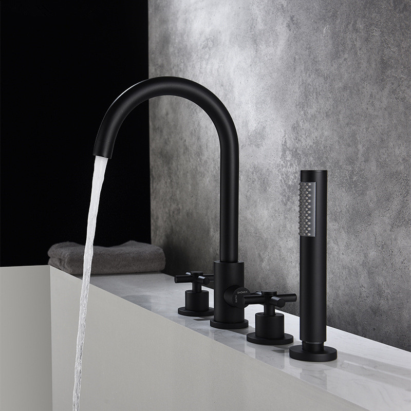 2021 New Bathtub Widespread Tub Sink Mixer Tap Brushed Gold/black Brass Bathroom Bath Faucet with Hand Shower Head Mkj6
2021 New Bathtub Widespread Tub Sink Mixer Tap Brushed Gold/black Brass Bathroom Bath Faucet with Hand Shower Head Mkj6