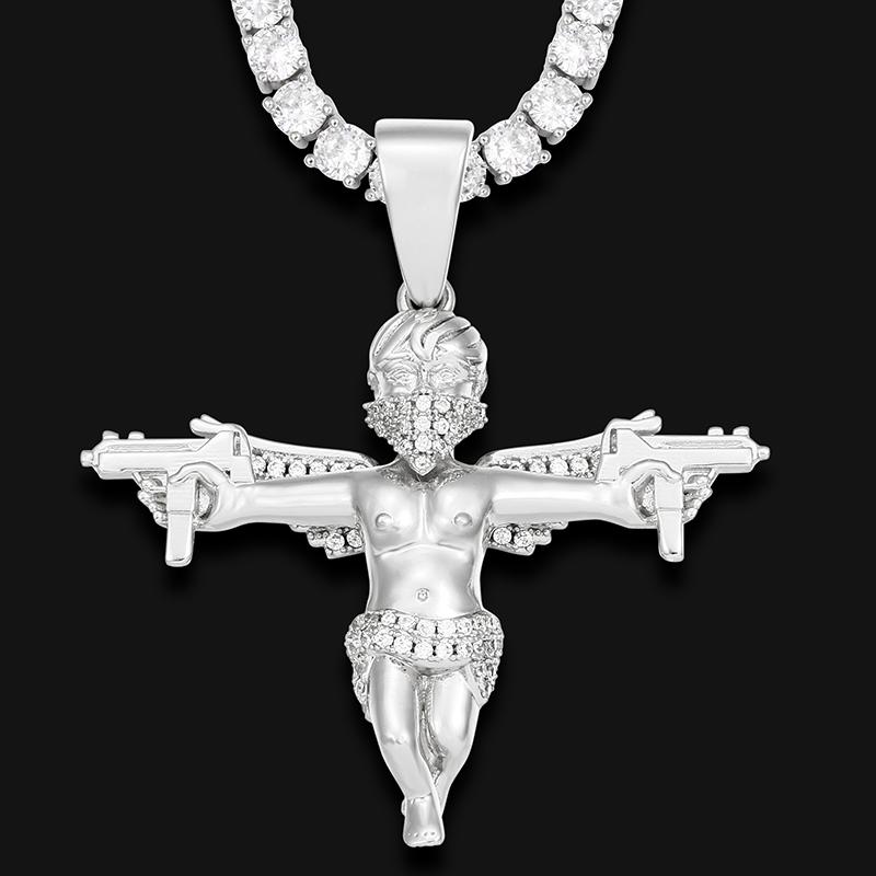 Pendant Necklaces Fashion Stainless Steel Chain Christian Masked Man Cross Necklace For Men Women Punk Hip Hop Jewelry Party Gift
Pendant Necklaces Fashion Stainless Steel Chain Christian Masked Man Cross Necklace For Men Women Punk Hip Hop Jewelry Party Gift
