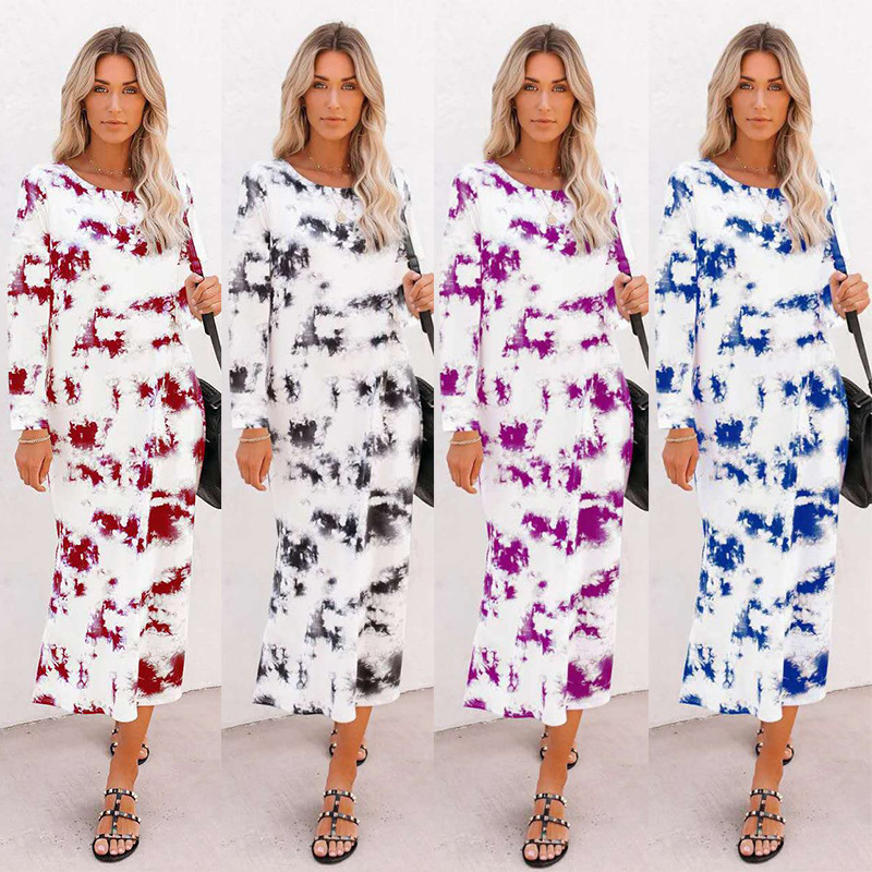 2021 New Spring Autumn Tie Dye Print Women Sexy o Neck Long Sleeve Loose Party Streetwear Club Outfits Vestidos M0ak, Black
2021 New Spring Autumn Tie Dye Print Women Sexy o Neck Long Sleeve Loose Party Streetwear Club Outfits Vestidos M0ak, Black