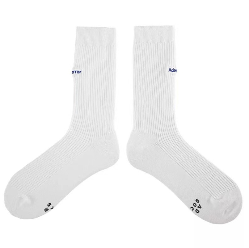 Men And Women Crew Blue White Flame Fashion Street Hip Hop Socks Trend Cotton Of A Package Fire