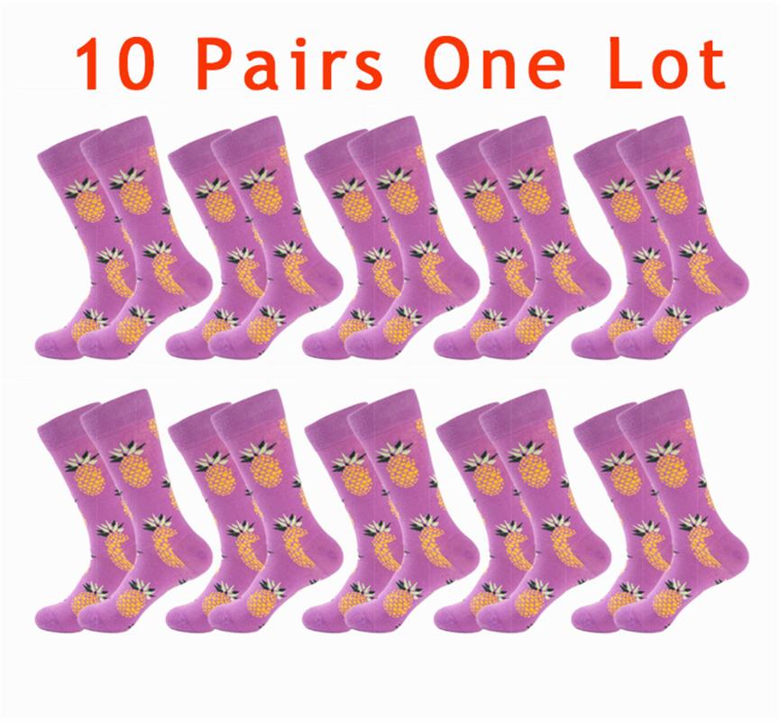 Men's Socks 10 Pairs Happy Fruit Men Women Lemon Pineapple Cherry Cotton Dress, Black
Men's Socks 10 Pairs Happy Fruit Men Women Lemon Pineapple Cherry Cotton Dress, Black
