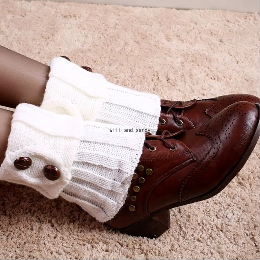 Button Knit Anklet Leg Warmers Socks Reverse Collar Short Boot Cuffs Toppers Leggings Women Girls Autumn Winter Loose Stockings White Black Will and Sandy, As show
Button Knit Anklet Leg Warmers Socks Reverse Collar Short Boot Cuffs Toppers Leggings Women Girls Autumn Winter Loose Stockings White Black Will and Sandy, As show