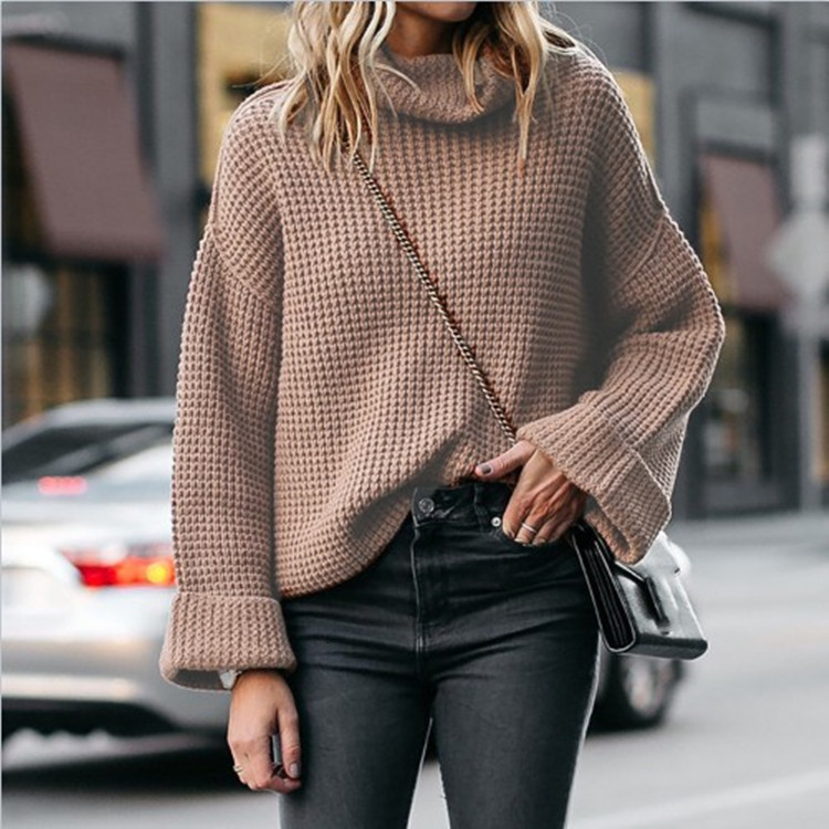 2021 New Autumn Women Long Sleeve Turtleneck Winter Female Knitting Pullover Sweater Casual Knitted Tops Jumper 6t84, As picture
2021 New Autumn Women Long Sleeve Turtleneck Winter Female Knitting Pullover Sweater Casual Knitted Tops Jumper 6t84, As picture