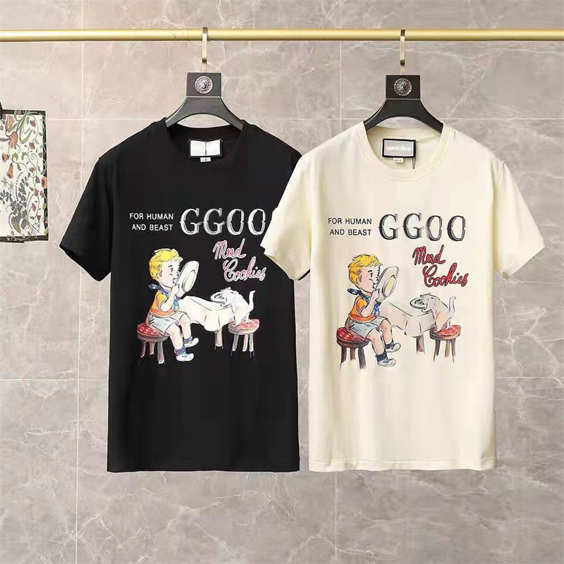 2022 women's T-shirt designer print fashion men's and women's same short sleeve high-quality cotton casual short sleeve luxury T-shirt, White
2022 women's T-shirt designer print fashion men's and women's same short sleeve high-quality cotton casual short sleeve luxury T-shirt, White
