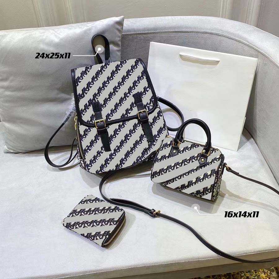 High-quality luxury designer women's 3-piece handbag fashion bags combination bag large-capacity portable multi-function daily backpack 020, #17 box
High-quality luxury designer women's 3-piece handbag fashion bags combination bag large-capacity portable multi-function daily backpack 020, #17 box