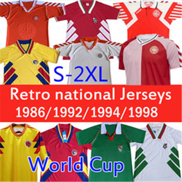 national team vintage classic Retro soccer jerseys ITALYS 1986 Bolivia Romania Home 1994 Bulgaria Denmark 1992 98 football shirt, Black;yellow
national team vintage classic Retro soccer jerseys ITALYS 1986 Bolivia Romania Home 1994 Bulgaria Denmark 1992 98 football shirt, Black;yellow