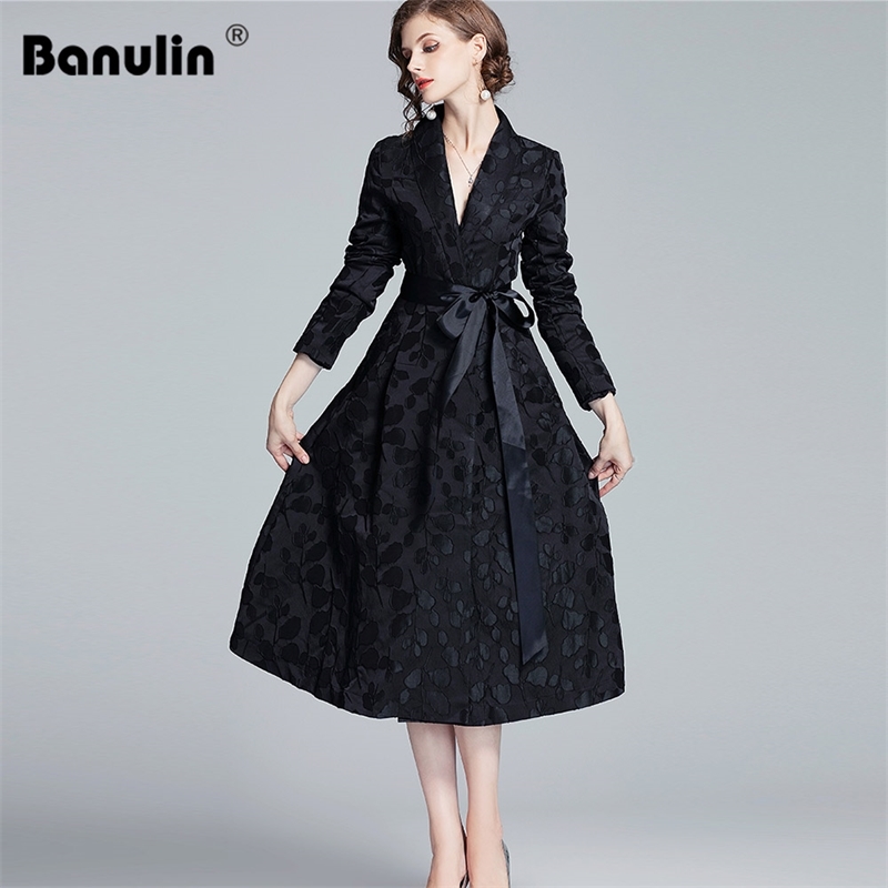 Banulin Runway Winter Long Trench Coat Women's Sleeve Jacquard Windbreaker With Belt Slim Elegant Casacos Femininos 210603, Dark blue
Banulin Runway Winter Long Trench Coat Women's Sleeve Jacquard Windbreaker With Belt Slim Elegant Casacos Femininos 210603, Dark blue