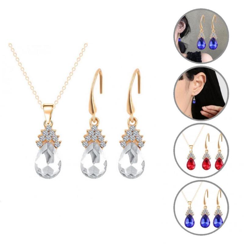 earrings & necklace 2pcs/set trendy luxury cubic zirconia accessory bridal set elegant for valentine day, Silver
earrings & necklace 2pcs/set trendy luxury cubic zirconia accessory bridal set elegant for valentine day, Silver