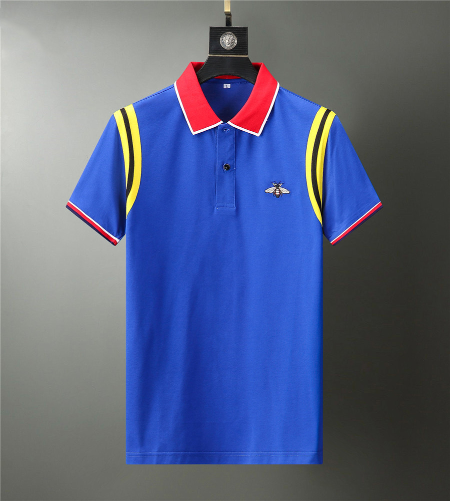 21SS Italian brand designer polo shirt luxury t-shirt snake bee flower embroidery men's polos high street fashion striped printed t-shi, White;black
21SS Italian brand designer polo shirt luxury t-shirt snake bee flower embroidery men's polos high street fashion striped printed t-shi, White;black