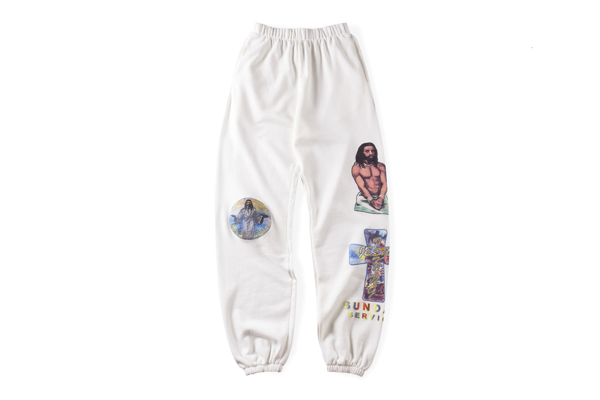 2021 New Kanye West Sweatpants High Quality Streetwear Hip Hop Joggers Jesus Is King Pants Wjrn, White
2021 New Kanye West Sweatpants High Quality Streetwear Hip Hop Joggers Jesus Is King Pants Wjrn, White