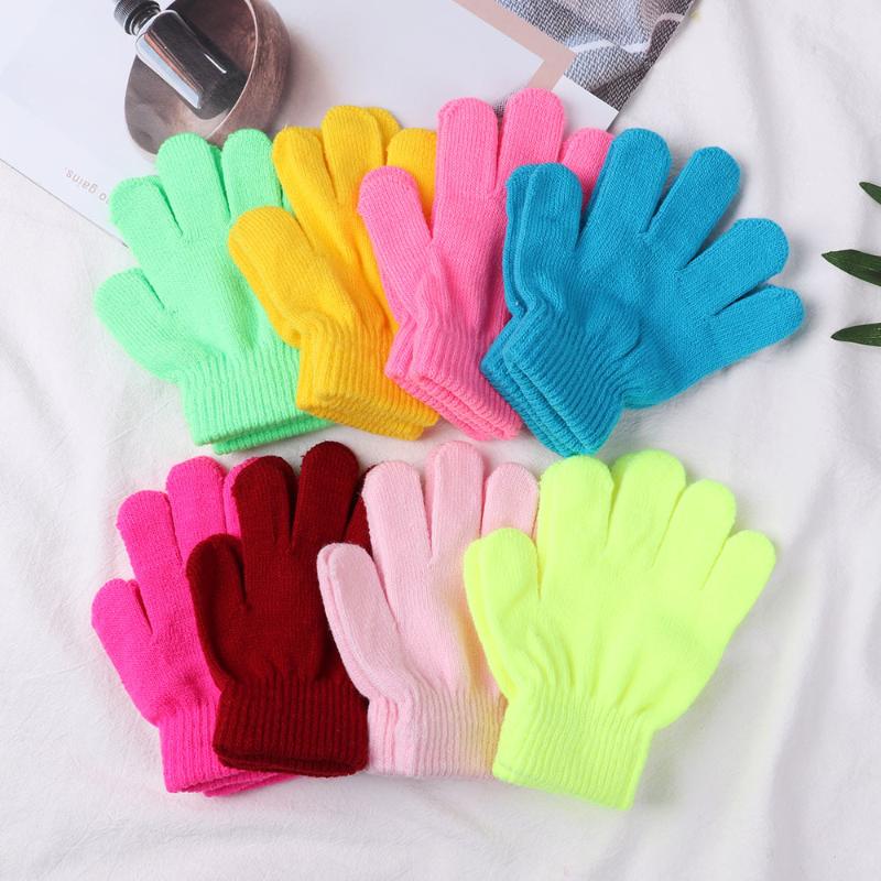 Children's Mittens HS 1 Pair Children Winter Knitted Glove Girl Boy Stretchy Warm Full Finger Gloves Candy Color Cute, White
Children's Mittens HS 1 Pair Children Winter Knitted Glove Girl Boy Stretchy Warm Full Finger Gloves Candy Color Cute, White