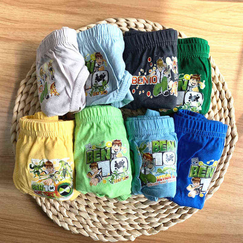 12pcs/Lot Pure Color Boys Panties Cotton Underwear Shorts Kids Briefs Clothes Children Pants 211122