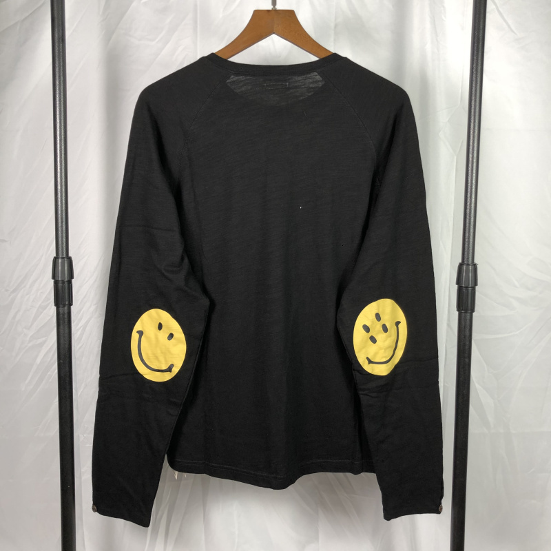 new 2020 autumn loose T-shirt Kapital smile face print long sleeve cotton round neck Unisex tee, White
new 2020 autumn loose T-shirt Kapital smile face print long sleeve cotton round neck Unisex tee, White