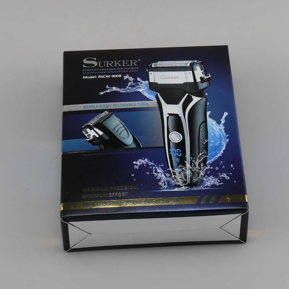 Turbo powerful wet dry electric shaver rechargeable foil face body shaver beard electric razor for men hair shaving machine set P0817