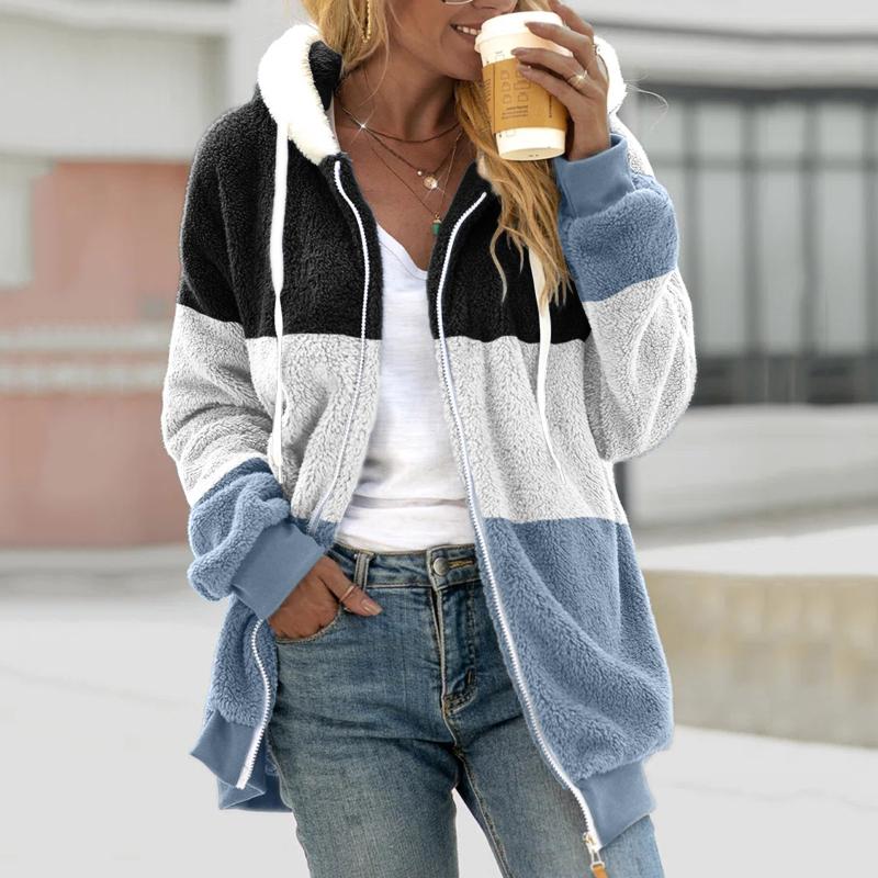 Women's Jackets Women Coat Plush Warm Fashion Color Patchwork Zipper Pocket Hooded Jacket Female Long Sleeve Plus Size Parka Outerwear Top 2, Black;brown
Women's Jackets Women Coat Plush Warm Fashion Color Patchwork Zipper Pocket Hooded Jacket Female Long Sleeve Plus Size Parka Outerwear Top 2, Black;brown