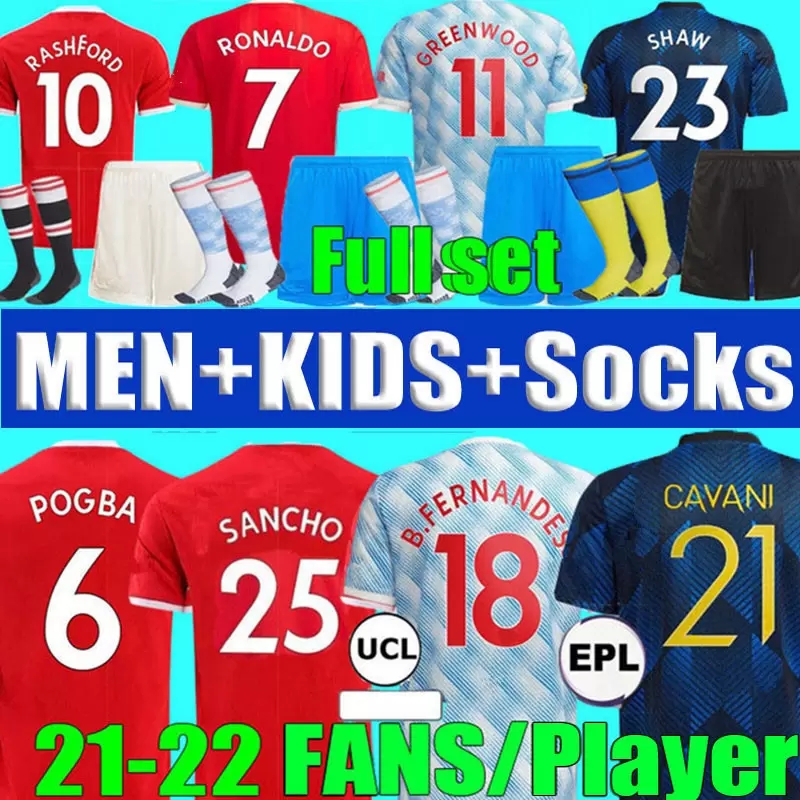 21 22 RONALDO SANCHO SHAW Mancheste soccer jerseys UNITED Fans Player version Man BRUNO FERNANDES VARANE MARTIAL UTD RASHFORD football shirt mens kids kit set Wears, Colour 2
21 22 RONALDO SANCHO SHAW Mancheste soccer jerseys UNITED Fans Player version Man BRUNO FERNANDES VARANE MARTIAL UTD RASHFORD football shirt mens kids kit set Wears, Colour 2