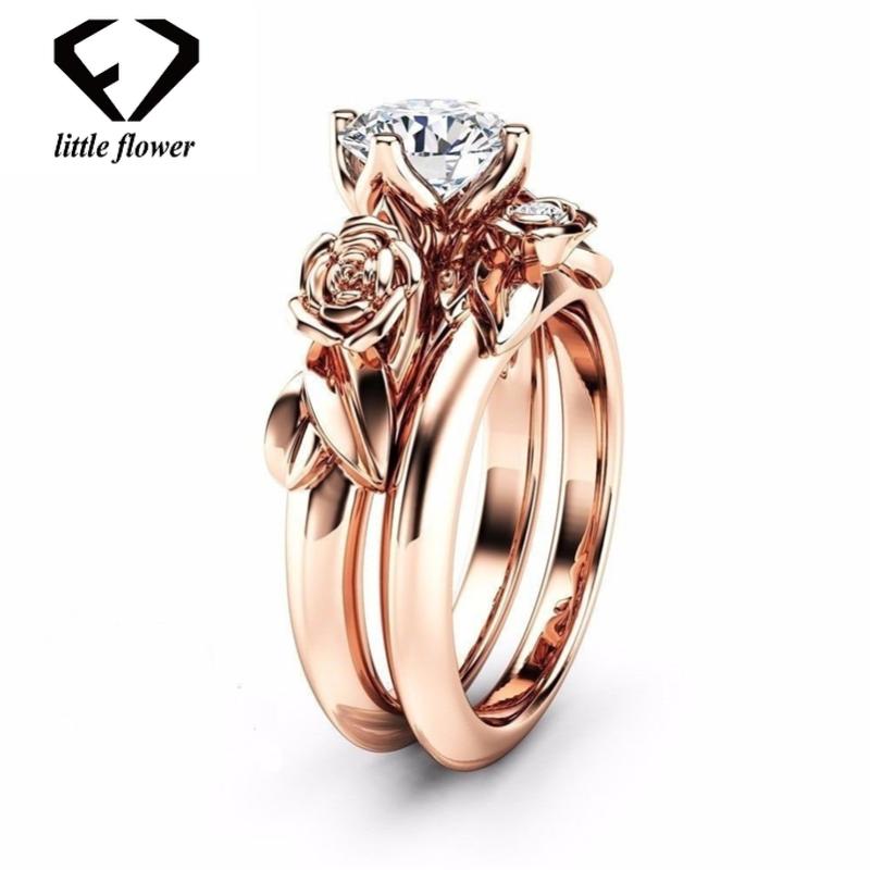 Cluster Rings 14K Rose Gold Diamond Zircon Ring Set Platinum Flower Bizuteria Of Anillos De Anel Gemstone Diamante Fine Jewelry, Golden;silver
Cluster Rings 14K Rose Gold Diamond Zircon Ring Set Platinum Flower Bizuteria Of Anillos De Anel Gemstone Diamante Fine Jewelry, Golden;silver