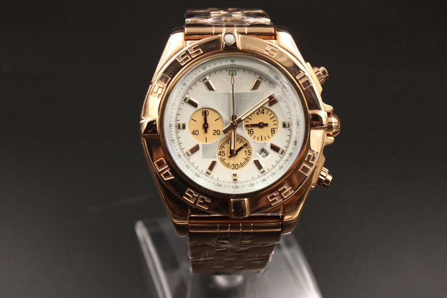High Quality Gold Watch Timing Series Sapphire Mirror Stainless Steel Strap Quartz Chronograph fashion Sports classic WristWatch, Slivery;brown
High Quality Gold Watch Timing Series Sapphire Mirror Stainless Steel Strap Quartz Chronograph fashion Sports classic WristWatch, Slivery;brown
