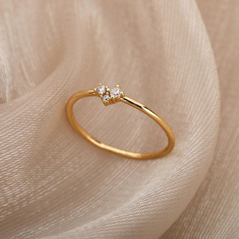 Cluster Rings For Women Little Heart Shaped Gold Color Wedding Engagement Dainty Ring Jewellry Zircon Romantic Fashion Jewelry Gifts, Golden;silver
Cluster Rings For Women Little Heart Shaped Gold Color Wedding Engagement Dainty Ring Jewellry Zircon Romantic Fashion Jewelry Gifts, Golden;silver