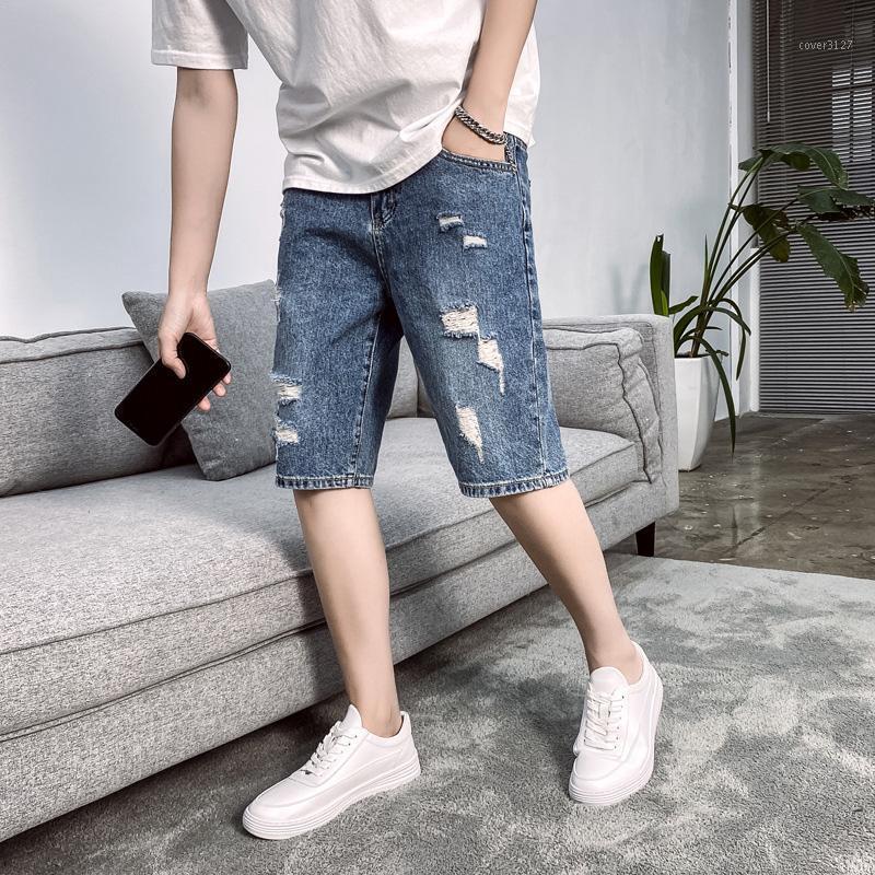 Men's Jeans Summer Denim Shorts Hole Beggar Loose Straight Pants Korean Trend Ins Wild Five-Point Casual Short, Blue
Men's Jeans Summer Denim Shorts Hole Beggar Loose Straight Pants Korean Trend Ins Wild Five-Point Casual Short, Blue