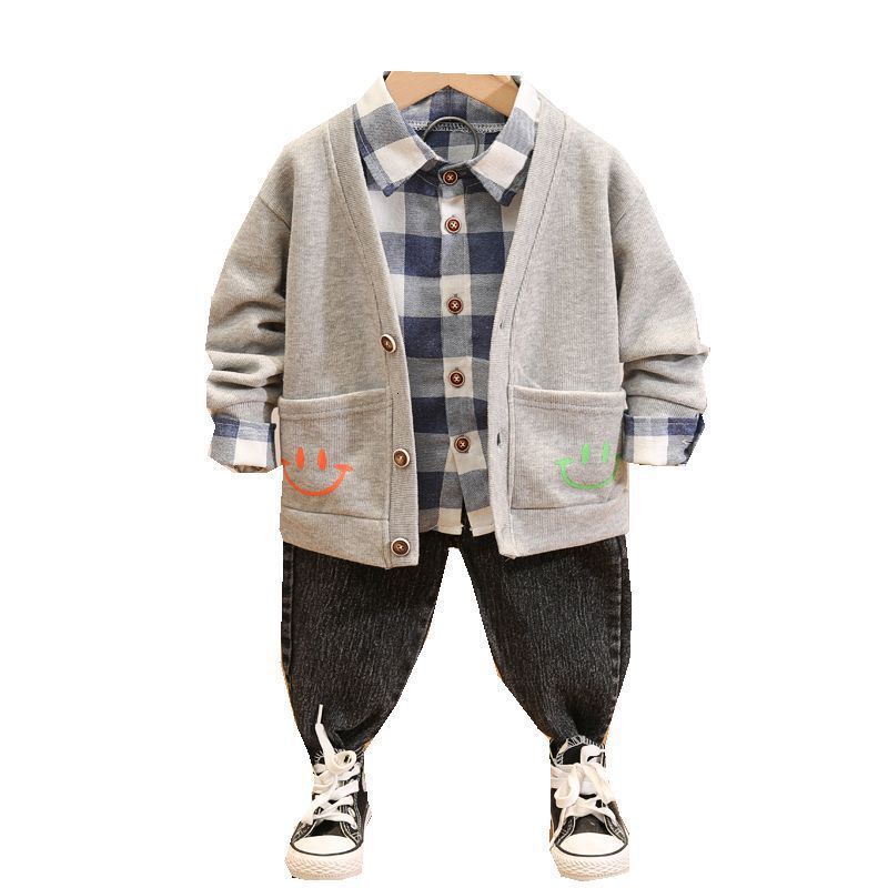 2021 New Fashion Kids Boys Outfits Spring Autumn Toddler Boy Clothes Long Sleeve Coat+shirt+jeans Children Clothing Set Gcdh, Blue
2021 New Fashion Kids Boys Outfits Spring Autumn Toddler Boy Clothes Long Sleeve Coat+shirt+jeans Children Clothing Set Gcdh, Blue